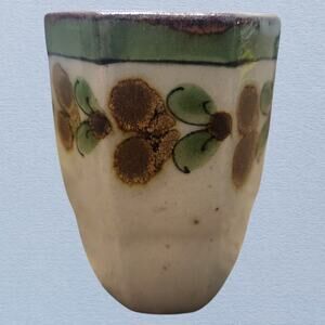 Mexico Hand Painted Pottery,Toothpick Holder,Shot Glass